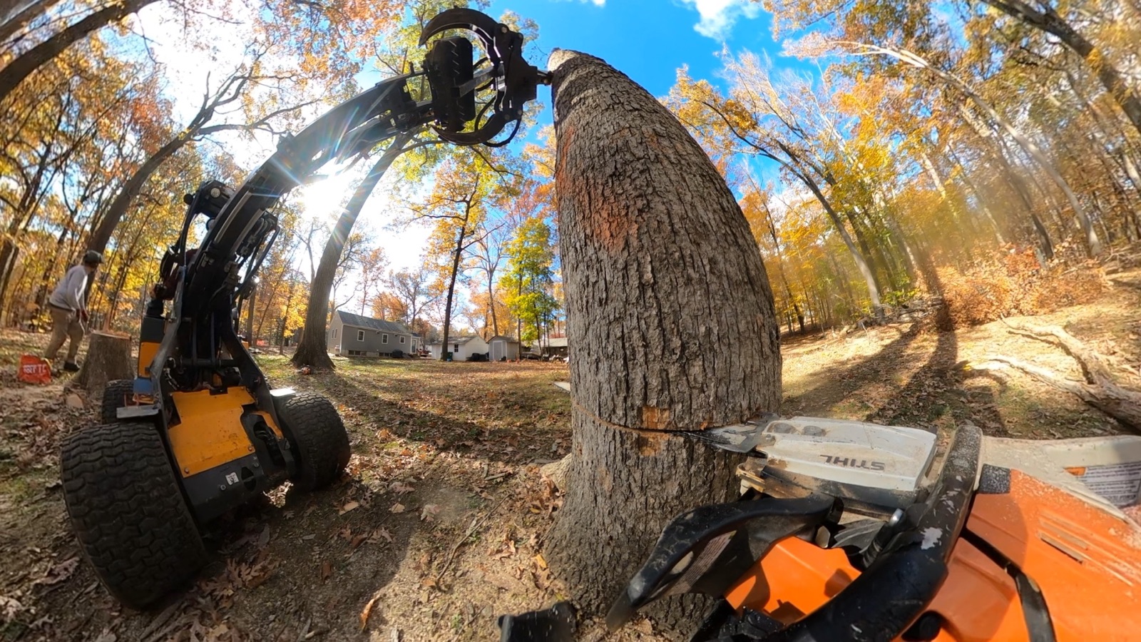 Second Nature Tree Service crew at work in Northern Westchester